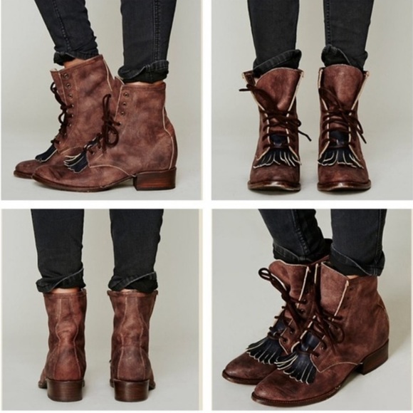 Freebird by Steven x Free People 'Brimfield/Robertson' Fringe Boots Size 8 - Picture 2 of 12